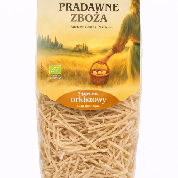 Makaron 3-jajeczny orkiszowy- krajanka średnia