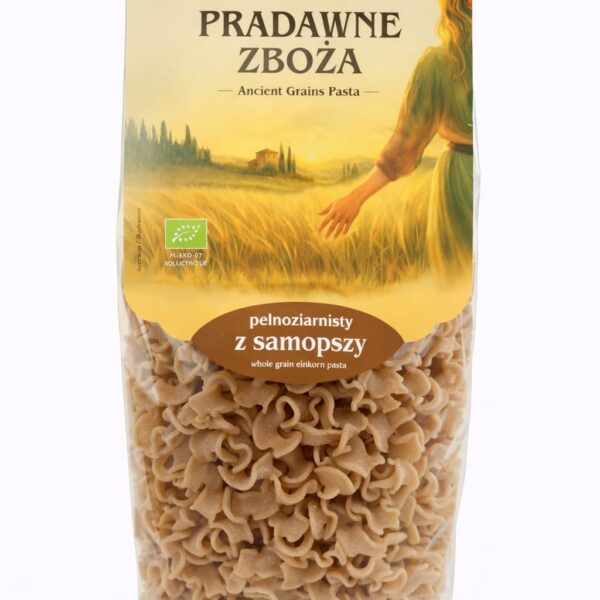 Makaron pełnoziarnisty z samopszy- fala