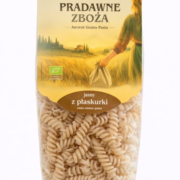 Makaron jasny z płaskurki- świderki