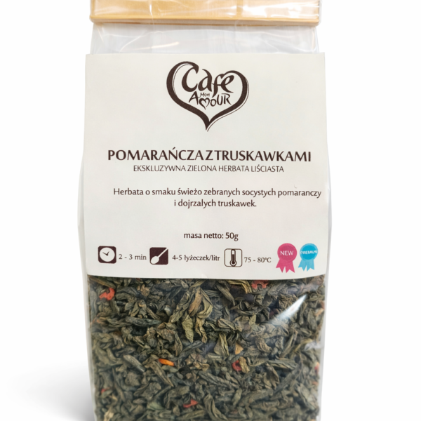 Herbata zielona Pomarańcza z truskawkami